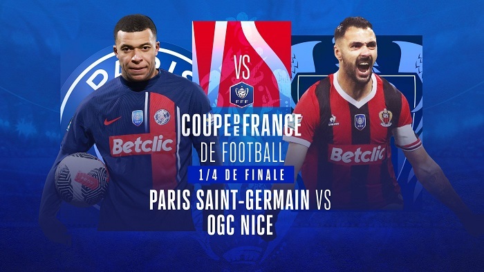 Foot Coupe De France PSG vs Nice 13 Mars